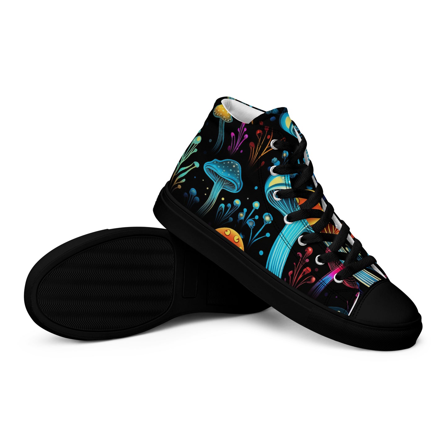Mystic Mycelium High-Top Canvas Shoes