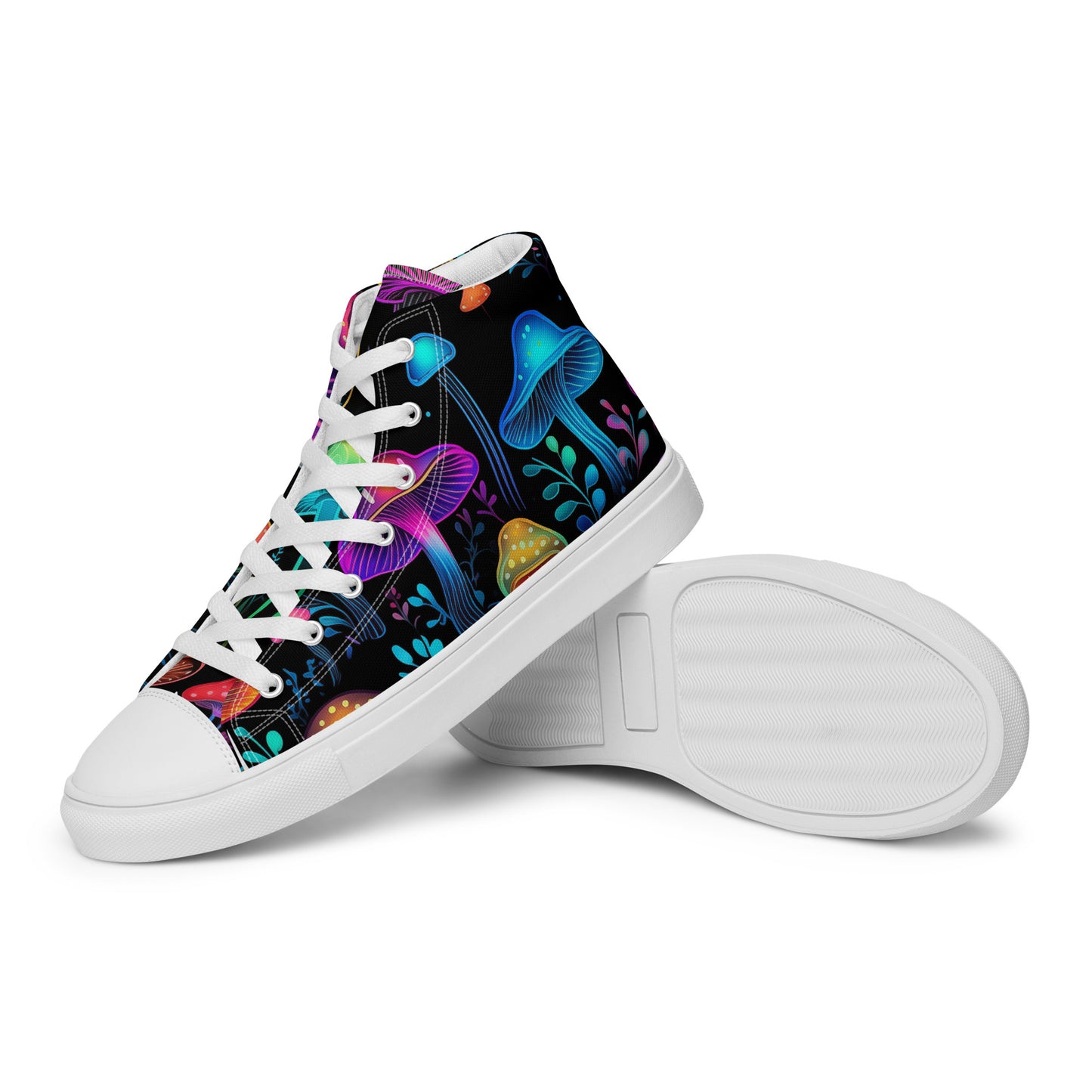 Mystic Mycelium High-Top Canvas Shoes