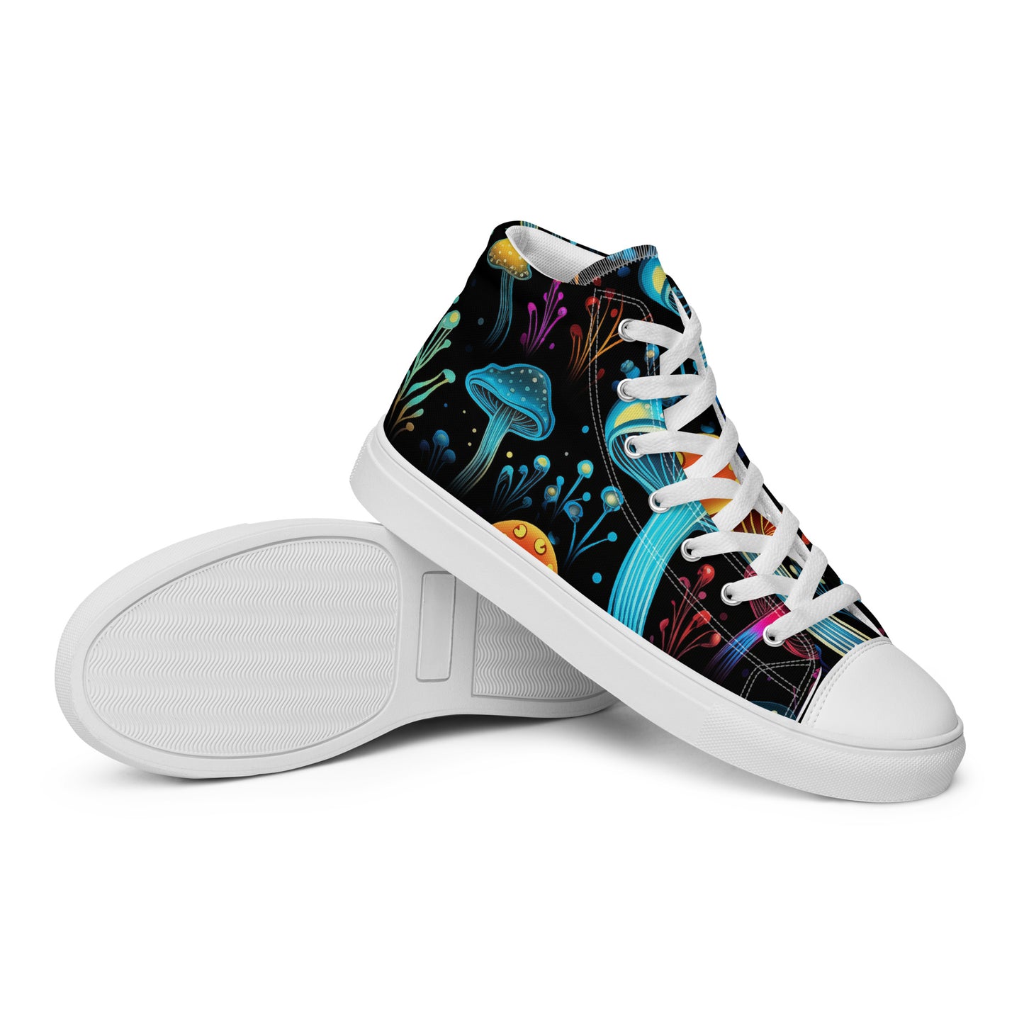 Mystic Mycelium High-Top Canvas Shoes