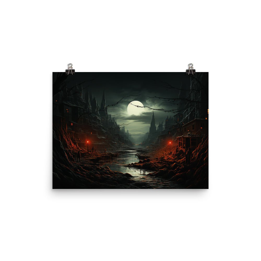 Eerie City Poster - Waywardthird -
