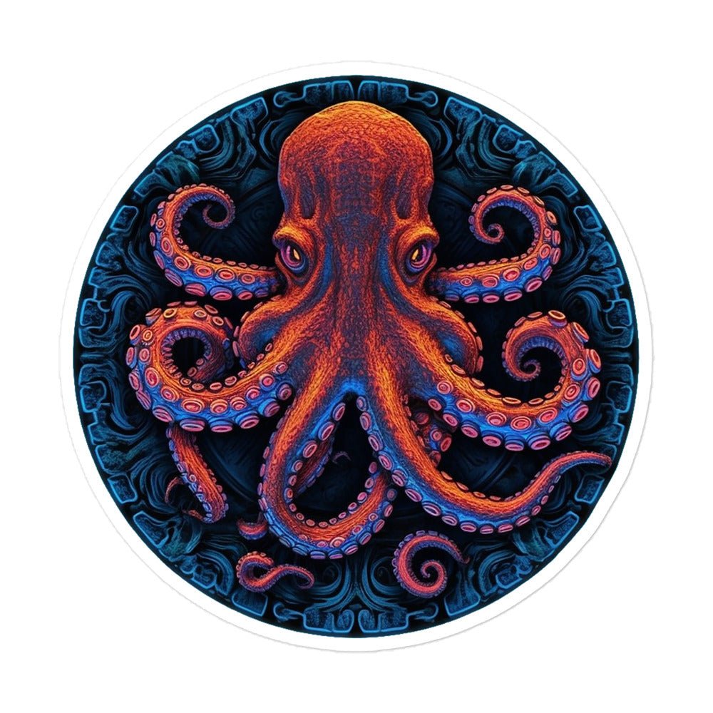 Octopus Sticker - Waywardthird -