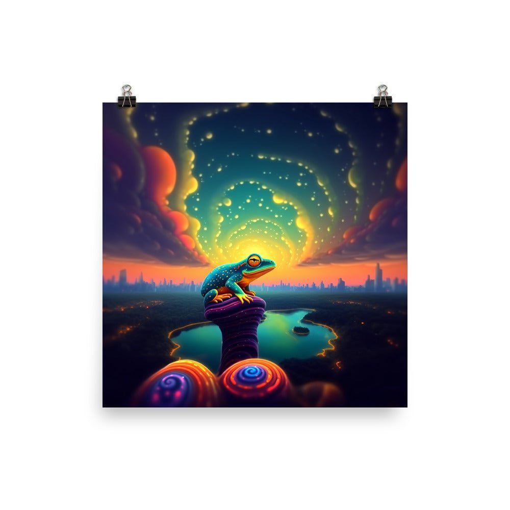 Pondering Trippy Frog - Waywardthird -