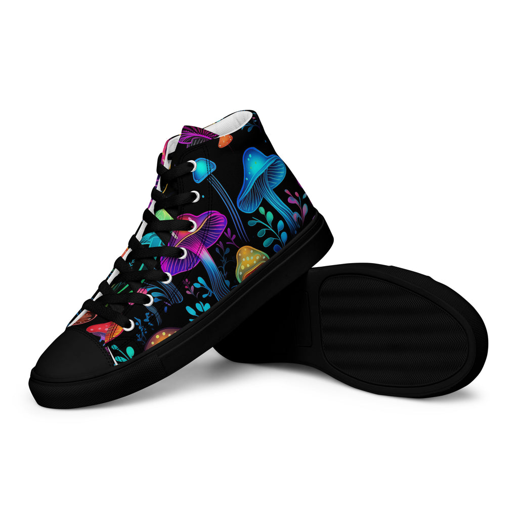 Mystic Mycelium High-Top Canvas Shoes