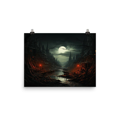 Eerie City Poster - Waywardthird -