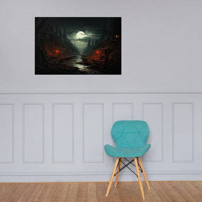 Eerie City Poster - Waywardthird -
