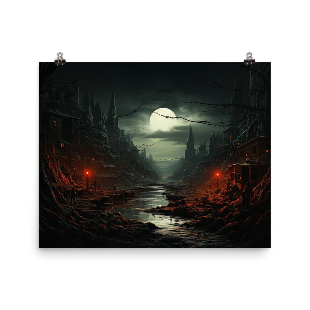 Eerie City Poster - Waywardthird -