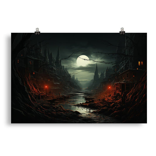 Eerie City Poster - Waywardthird -