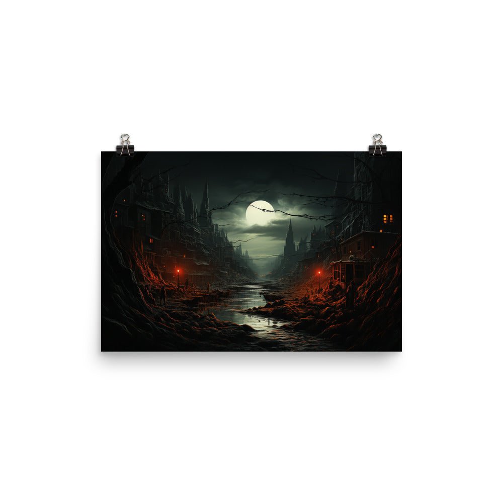 Eerie City Poster - Waywardthird -