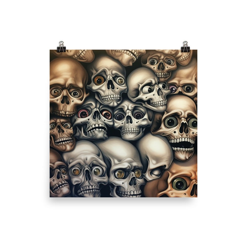 Enchantingly Haunting Poltergeist of Skulls Poster - Waywardthird - Poster