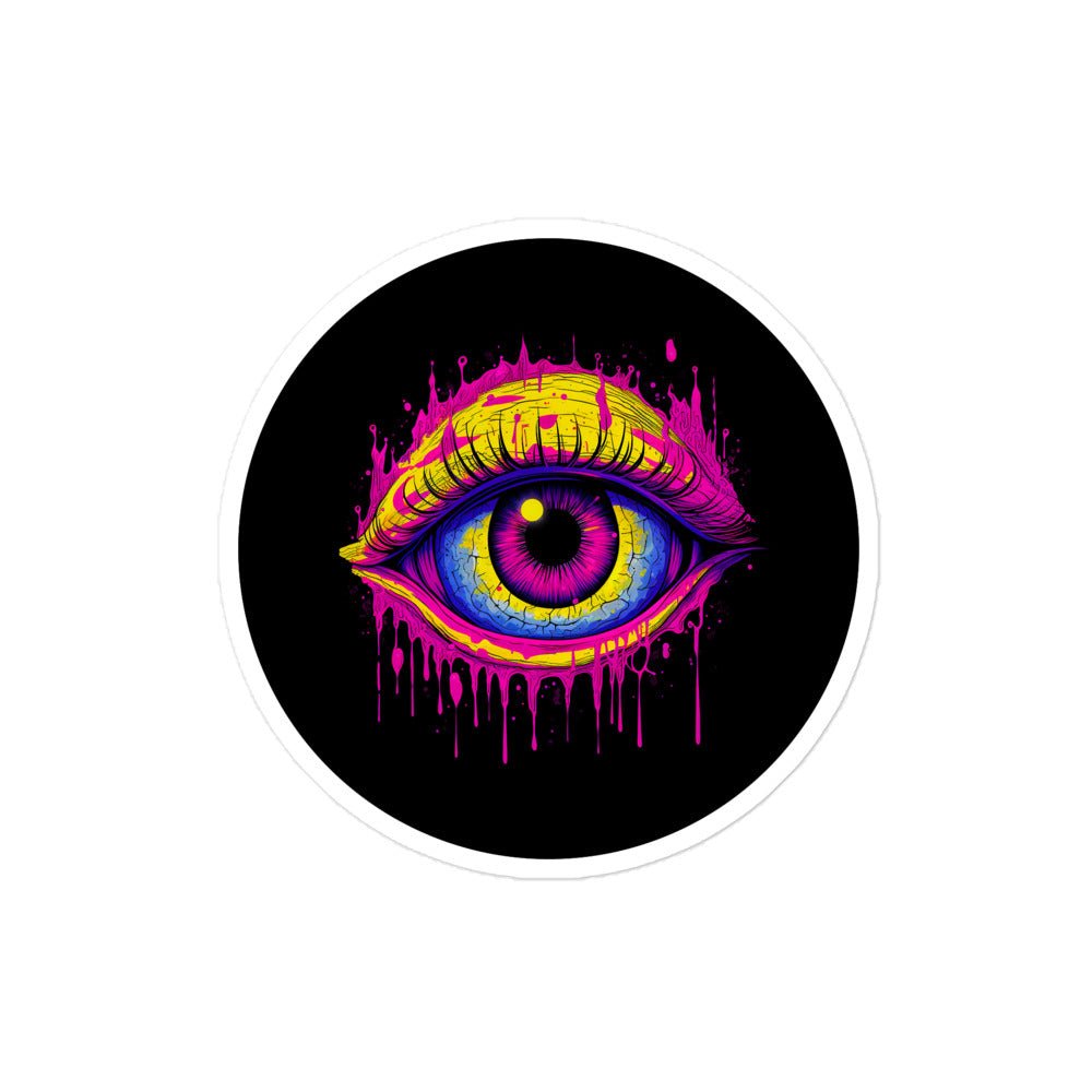 Neon Eye Sticker - Waywardthird -