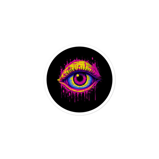 Neon Eye Sticker - Waywardthird -