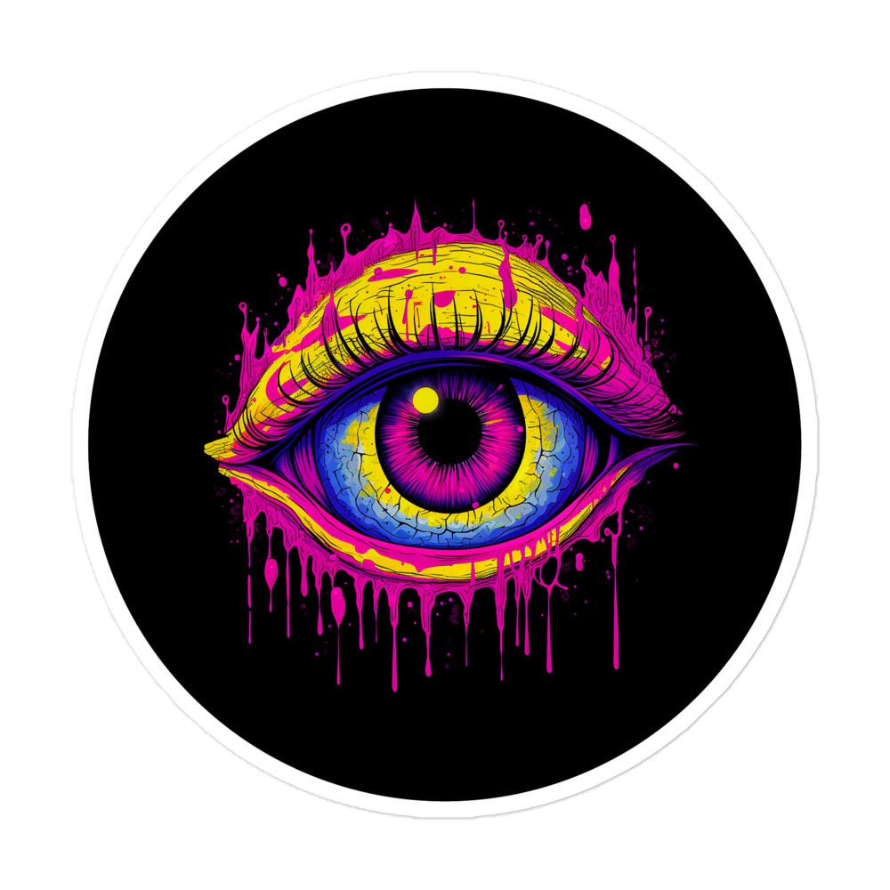 Neon Eye Sticker - Waywardthird -