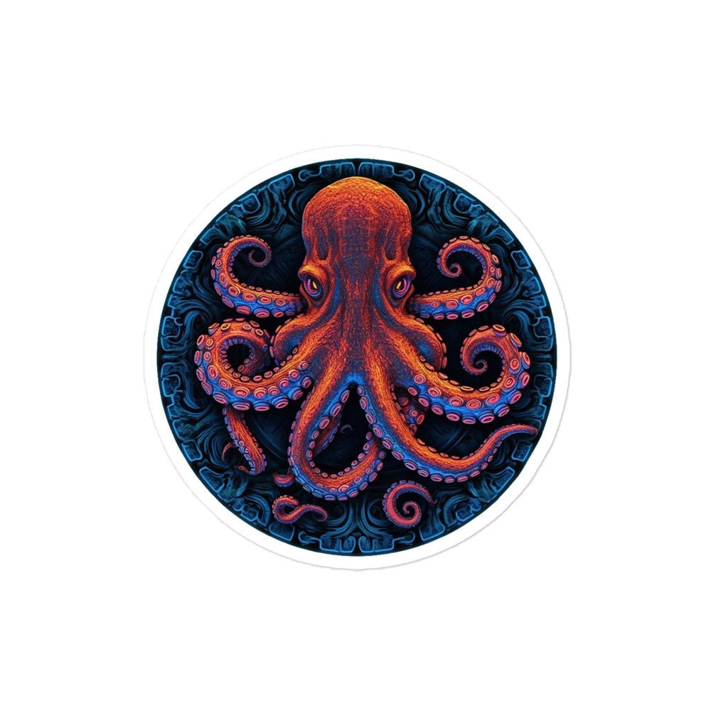 Octopus Sticker - Waywardthird -