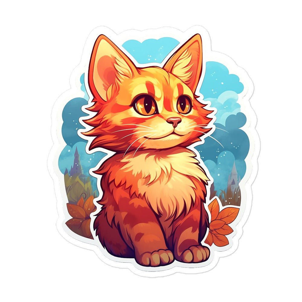 Purr-fectly Adorable Cat Sticker - Waywardthird -