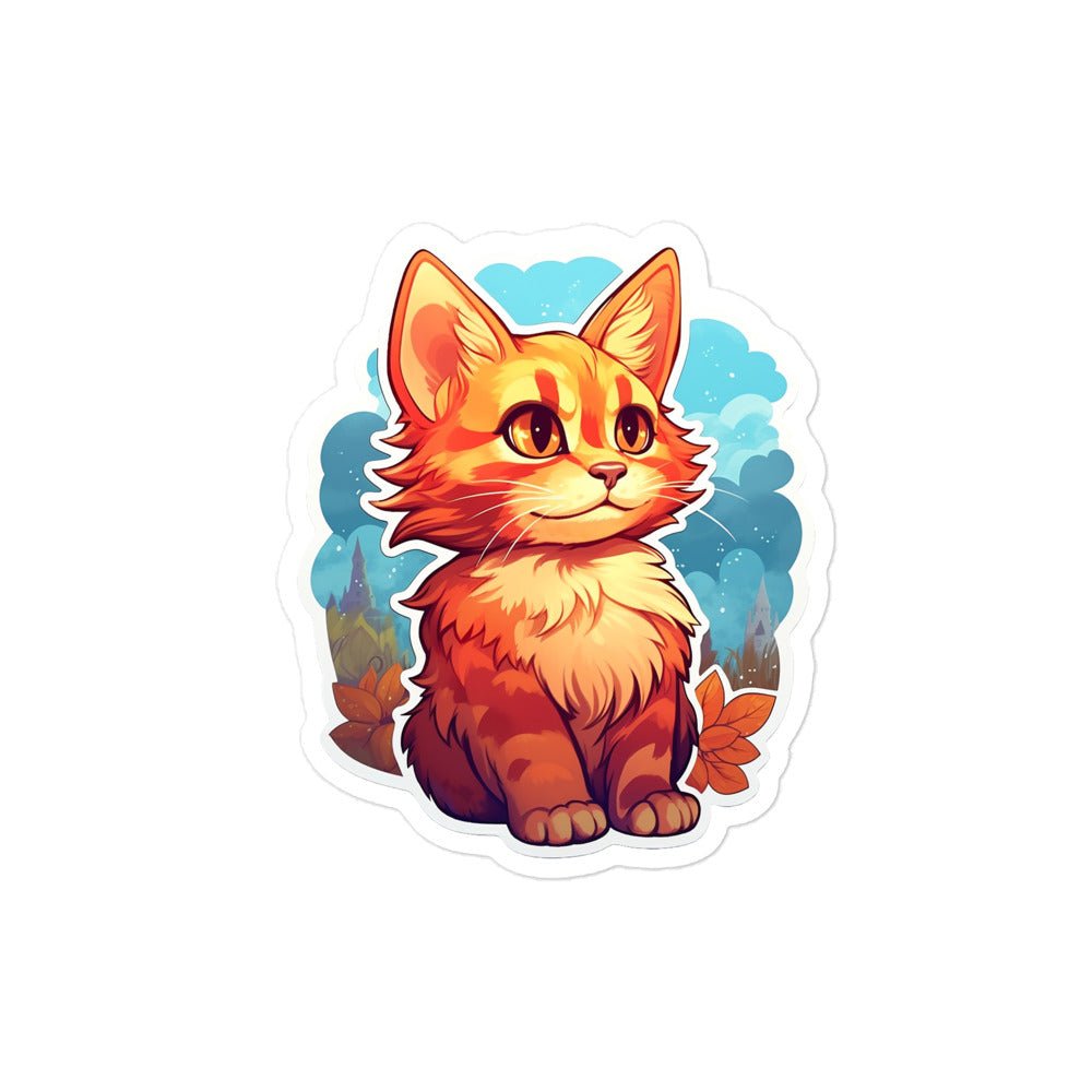 Purr-fectly Adorable Cat Sticker - Waywardthird -