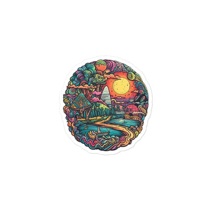 Trippy World Sticker - Waywardthird -